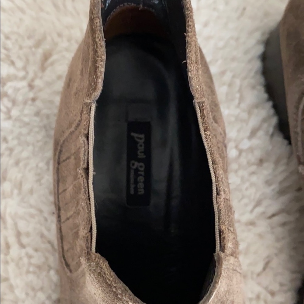 Paul Green Suede Booties, Size 10 - Picture 6 of 7